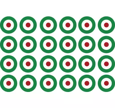 Koncentrični krogi stenskih nalepk - TenStickers