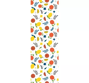 Nalepka za prhanje citrusov z listi - TenStickers