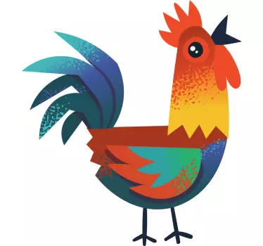 Originalna barvna kuhinjska nalepka petelin - TenStickers