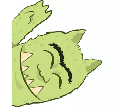 Zelena pošast otroci nalepka - TenStickers