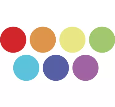 Nalepka večbarvnih krogov - TenStickers
