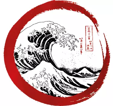 Veliki val orientalske nalepke kanagawa - TenStickers