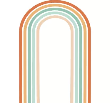 Abstraktna nalepka z minimalnimi gradientnimi loki - TenStickers