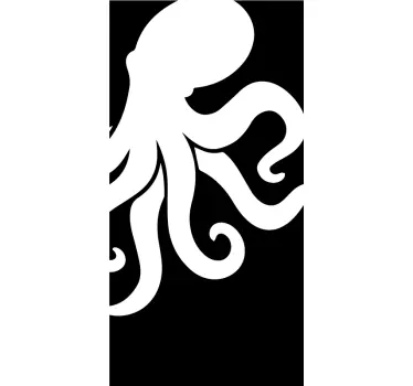 Nalepke za vrata tuš kabine hobotnice - TenStickers