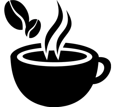 Coffee cup z nalepko živali - TenStickers