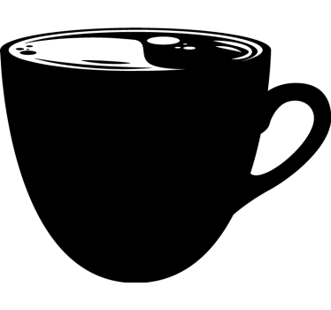 Tazza kave nalepka s kredo - TenStickers