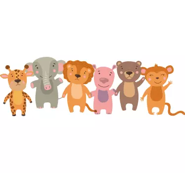 Glave risanke živali nalepka divjih živali - TenStickers