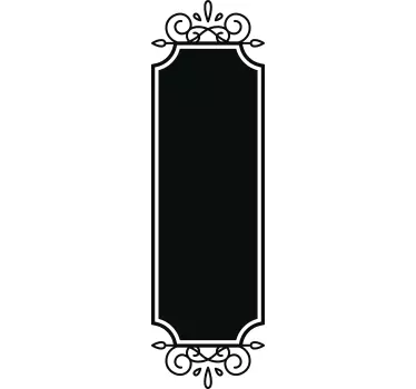 Okvir začetkov, črna tabla antika nalepka - TenStickers
