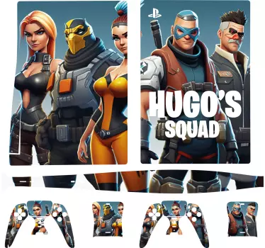 Custom SquadCustom Skupina nalepka video iger - TenStickers