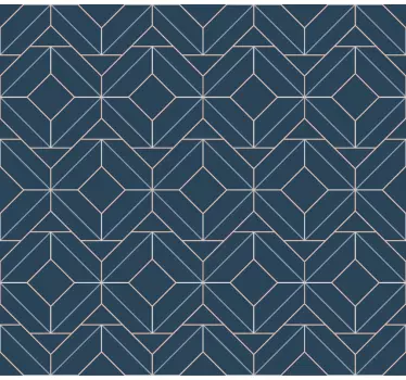 Modra art deco Nalepka Črtami - TenStickers