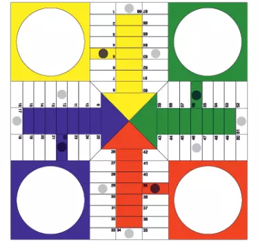 Igra ParcheesiParcheesi je starodavna igra družabnih igralcev iz  - TenStickers