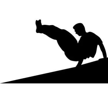 Parkour trikParkour trik dekorativna nalepka za steno - TenStickers