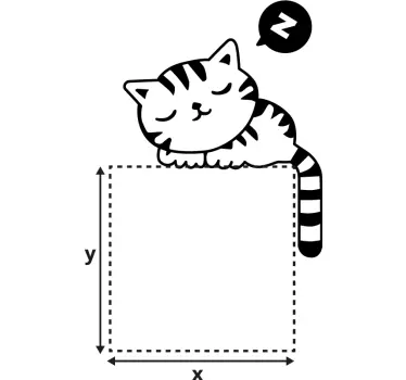 Nalepka stikala za zasprano mačko - TenStickers