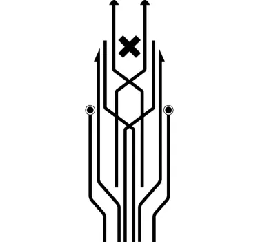Abstract circuit design nalepka za živali - TenStickers