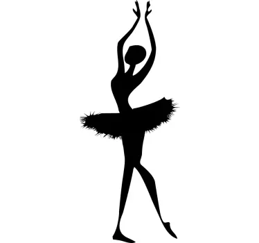 Balerina silhueta decal - TenStickers
