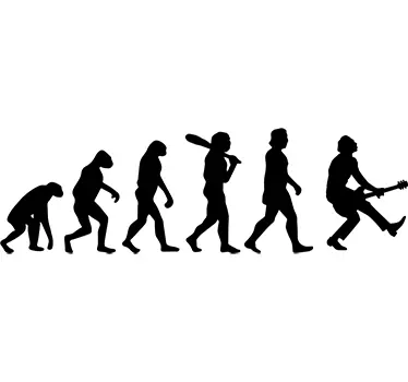 človeška evolucija stenske nalepke - TenStickers
