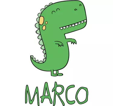 Dinozaver, prilagojen z nalepko z imenom - TenStickers
