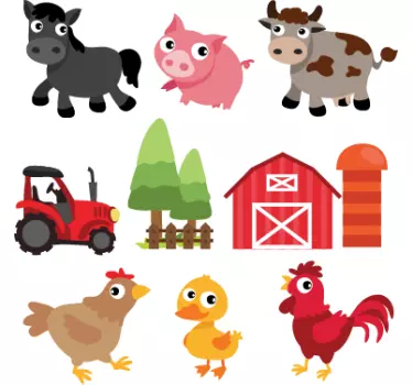 Domače živali nalepke - TenStickers