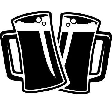 Dva pinta iz piva - TenStickers