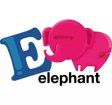 E za nalepko stene slona - TenStickers