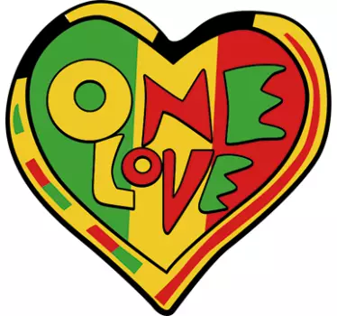 Ena ljubezenska nalepka za steno rasta - TenStickers