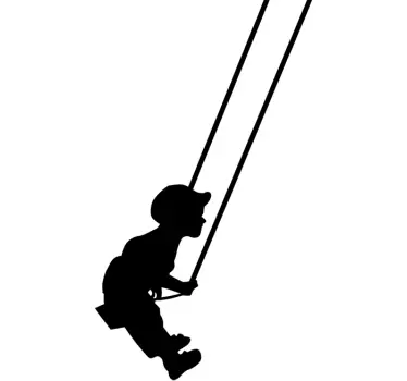 Fant na swing decal - TenStickers