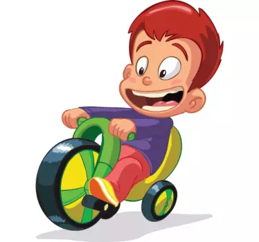 Fant z otroško nalepko za kolesarske igrače - TenStickers