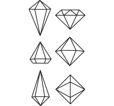 Geometrijske prizme nalepka za stene - TenStickers