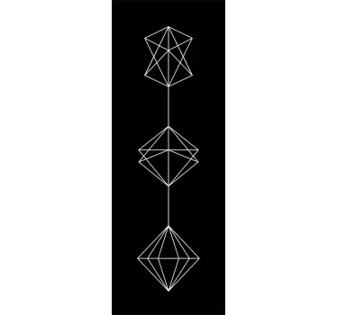Geometrijski vzorec tuš nalepka - TenStickers