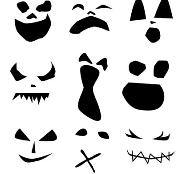 Halloween strašljive nalepke za obraz - TenStickers