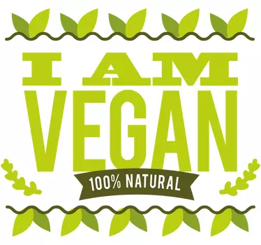 Jaz sem veganska kuhinjska stena - TenStickers