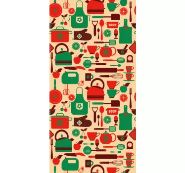 Jedilni pribor kuhinjska omara nalepka - TenStickers