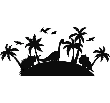 Jurassic parc doma stenske nalepke - TenStickers