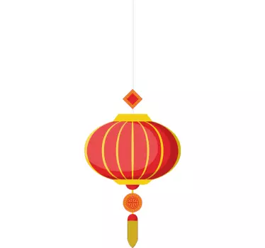 Kitajski lanter orientalski dekor za stene - TenStickers