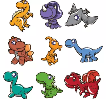 Kolekcija decal za otroške dinozavre - TenStickers