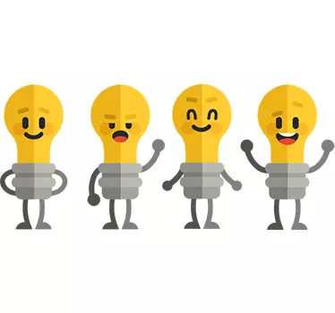 Komplet nalepk za stikalo žarnice - TenStickers
