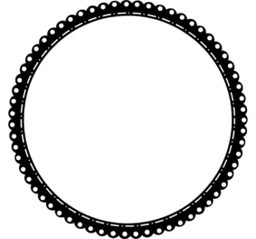 Krog oris ornamental decal - TenStickers