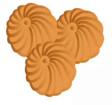 Maslene piškote nalepimo - TenStickers