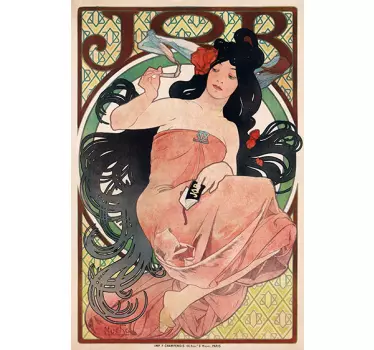 Mucha art nouveau stenski mural - TenStickers
