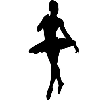 Nalepka balerina silhueta - TenStickers