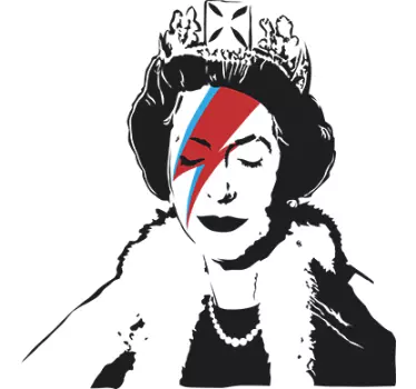 Nalepka banky queen elizabeth - TenStickers