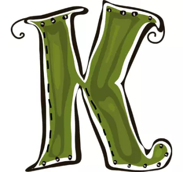 Nalepka črka k - TenStickers