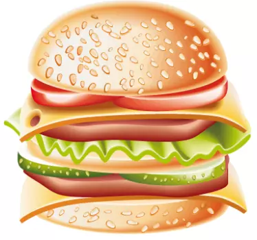 Stojalo za burgerje na siru - TenStickers