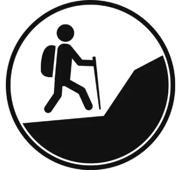 Nalepka ikona pohodnika - TenStickers