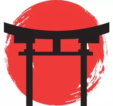 Nalepka japonske ikone templja - TenStickers