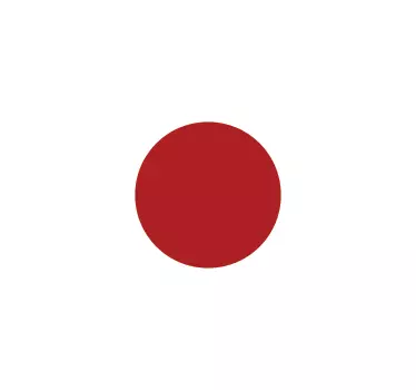 Nalepka japonske zastave - TenStickers