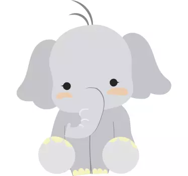Nalepka ljubkih slonov za otroke - TenStickers