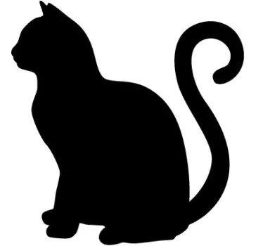 Nalepka mačke s silhuetom - TenStickers