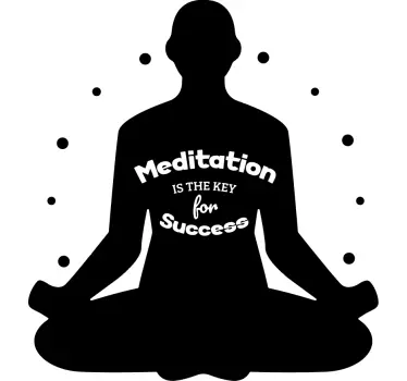 Nalepka meditacije besedila - TenStickers