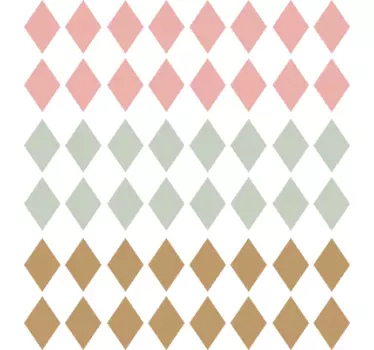 Nalepka na pastelnih diamantnih mejah - TenStickers